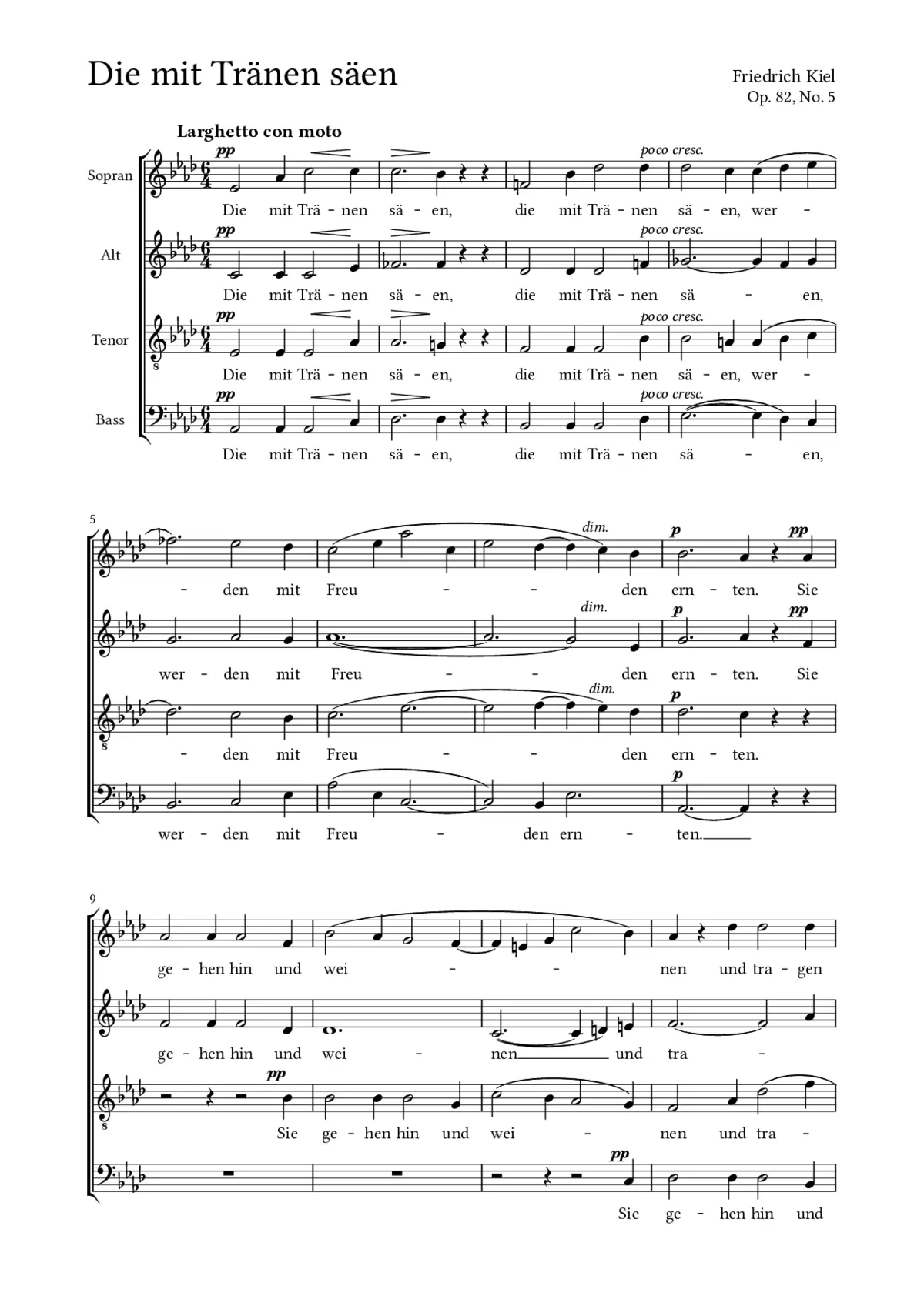 Die mit Tränen säen - Page 1