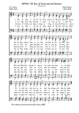 Son of God, eternal Saviour II