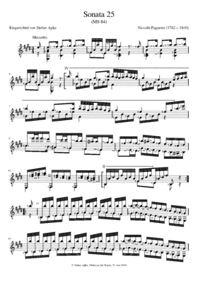 Guitar Sonata in E major