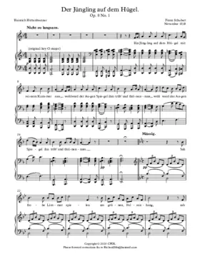 Der Jüngling auf dem Hügel, D 702