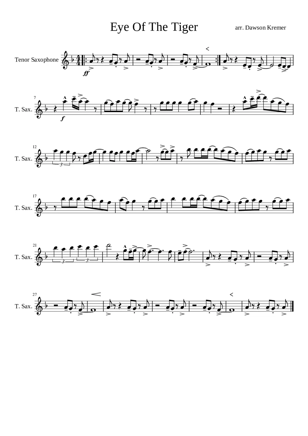 eye of the tiger - Page 1