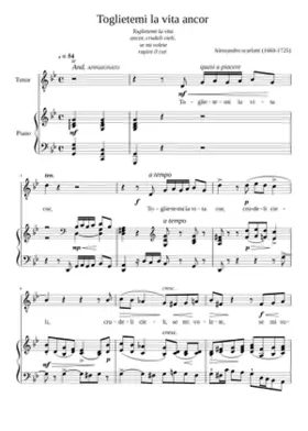 Toglietemi la vita ancor