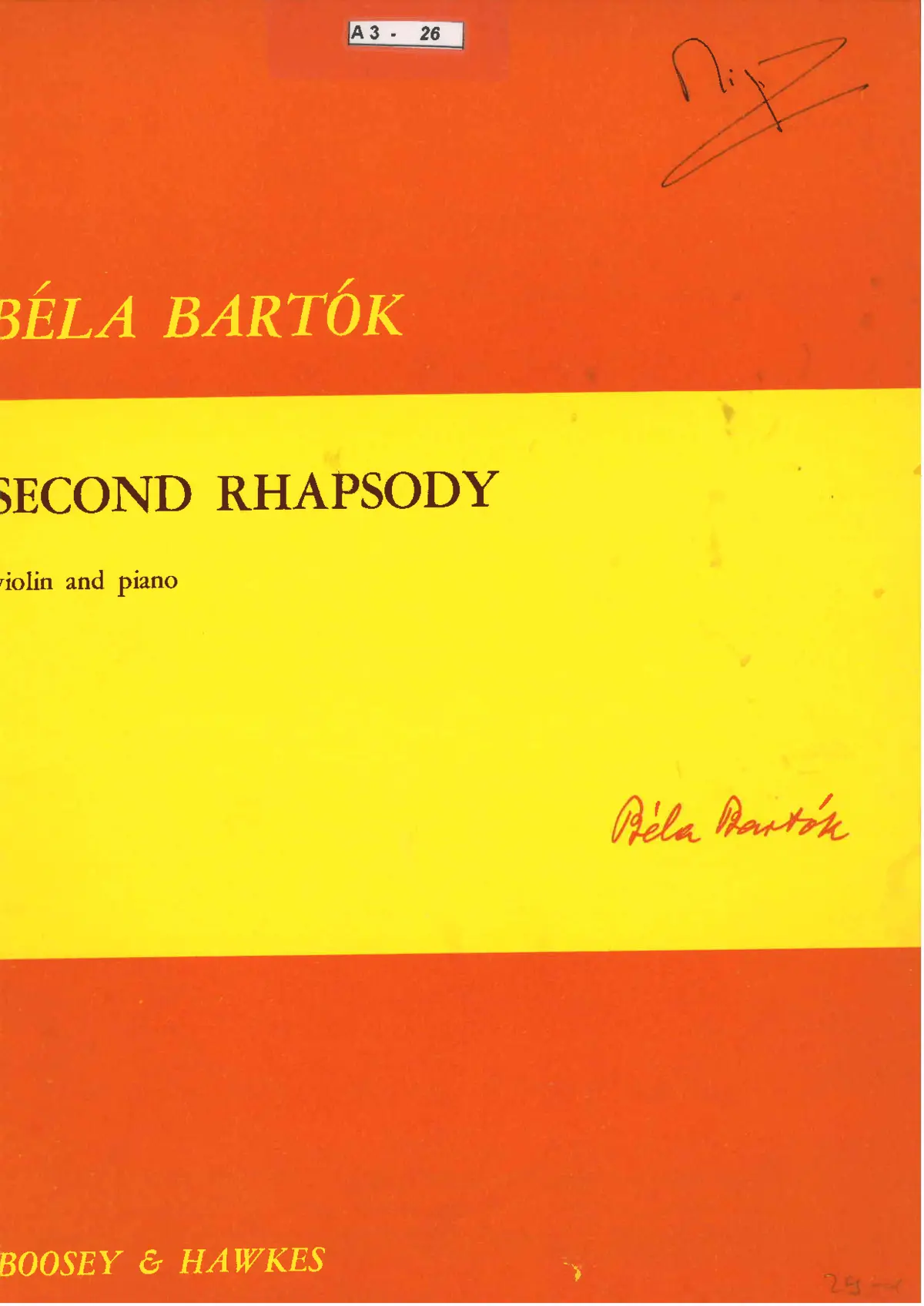 Rhapsody No.2 for Violin and Orchestra - Page 1