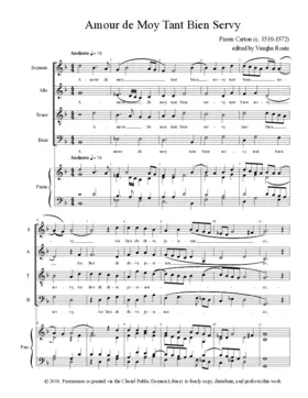 Amour de moy tant bien servy