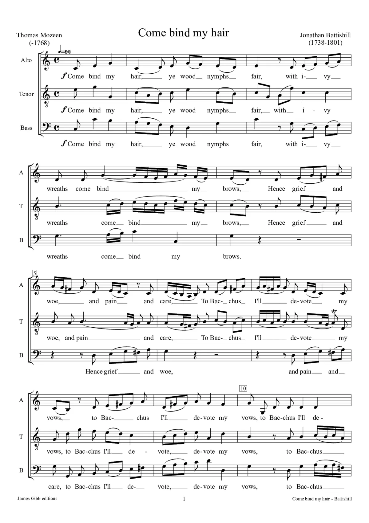 Come bind my hair - Page 1