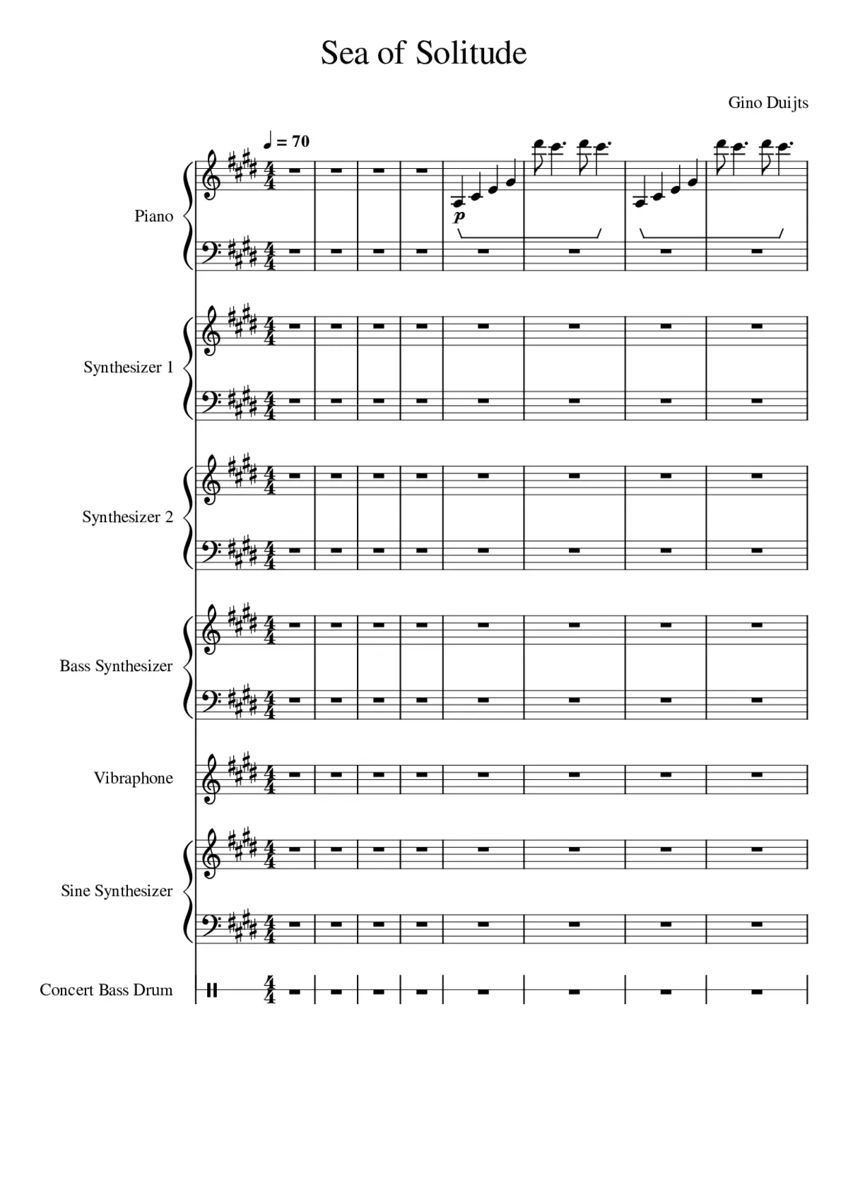 Sea of Solitude Manuscript - Page 1