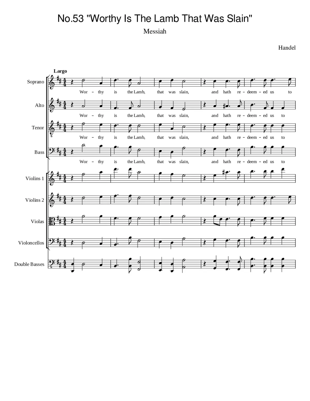 Messiah HWV 56 - Page 1