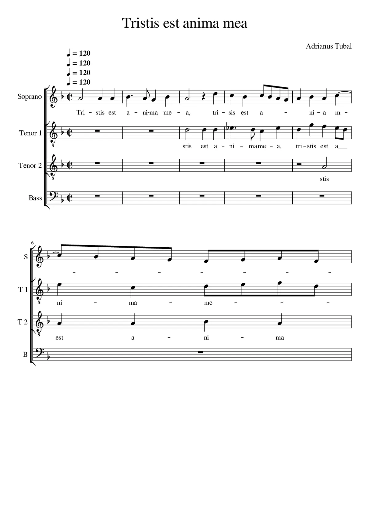 Tristis est - Page 1