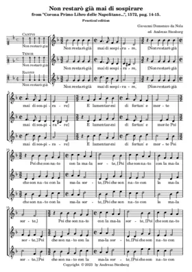 Non restarò già mai di sospirare