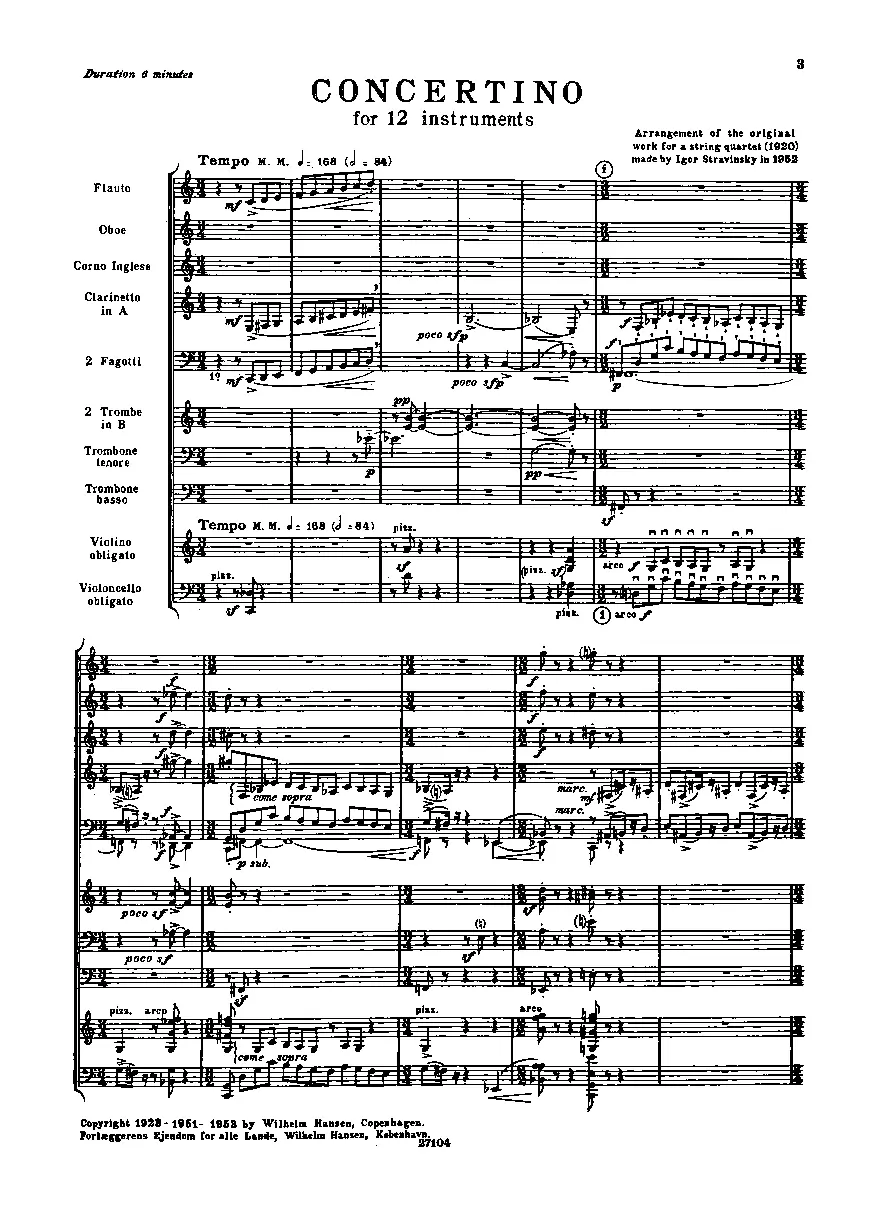 Concertino for String Quartet - Page 1