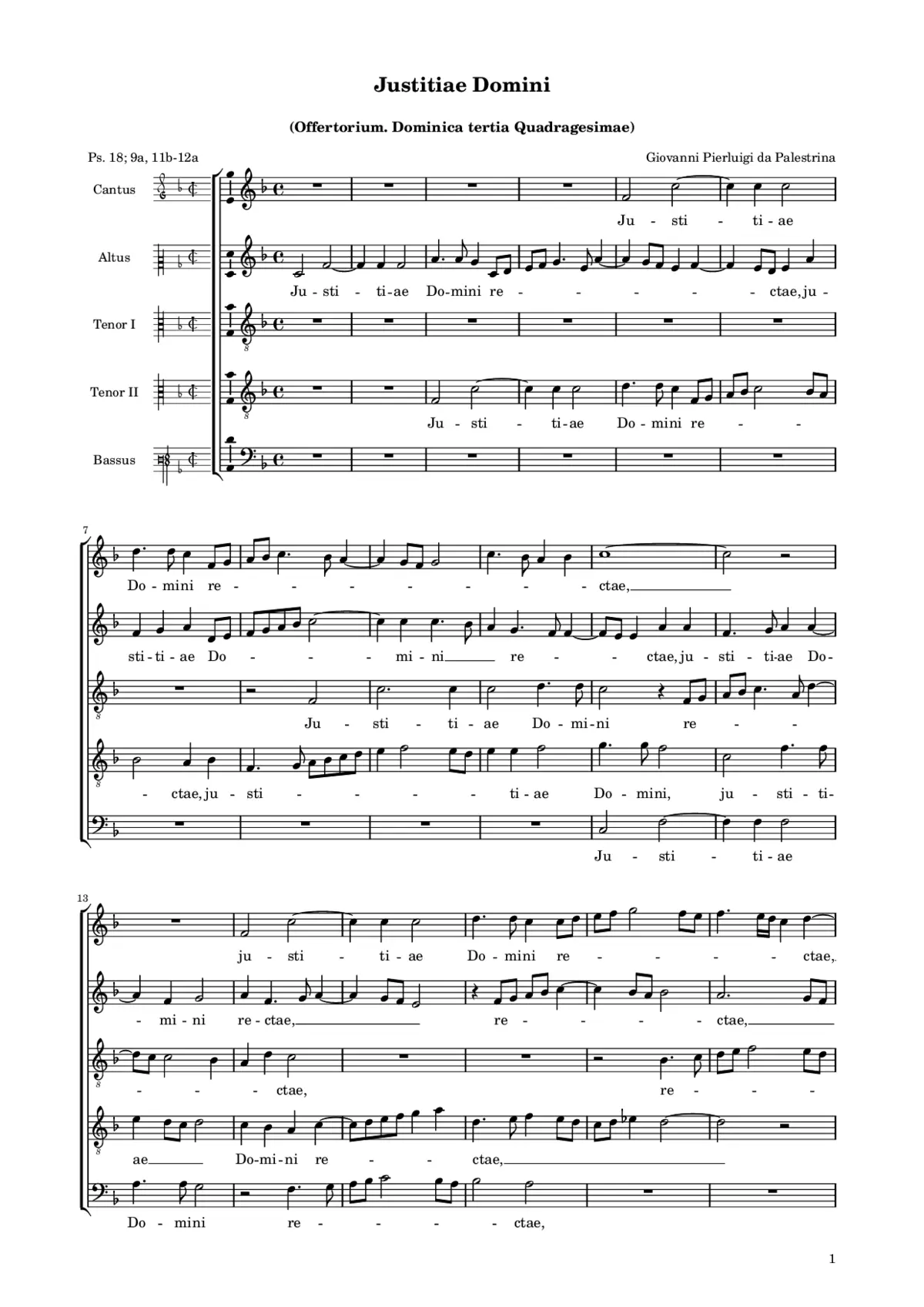 Justitiae Domini 1 - Page 1