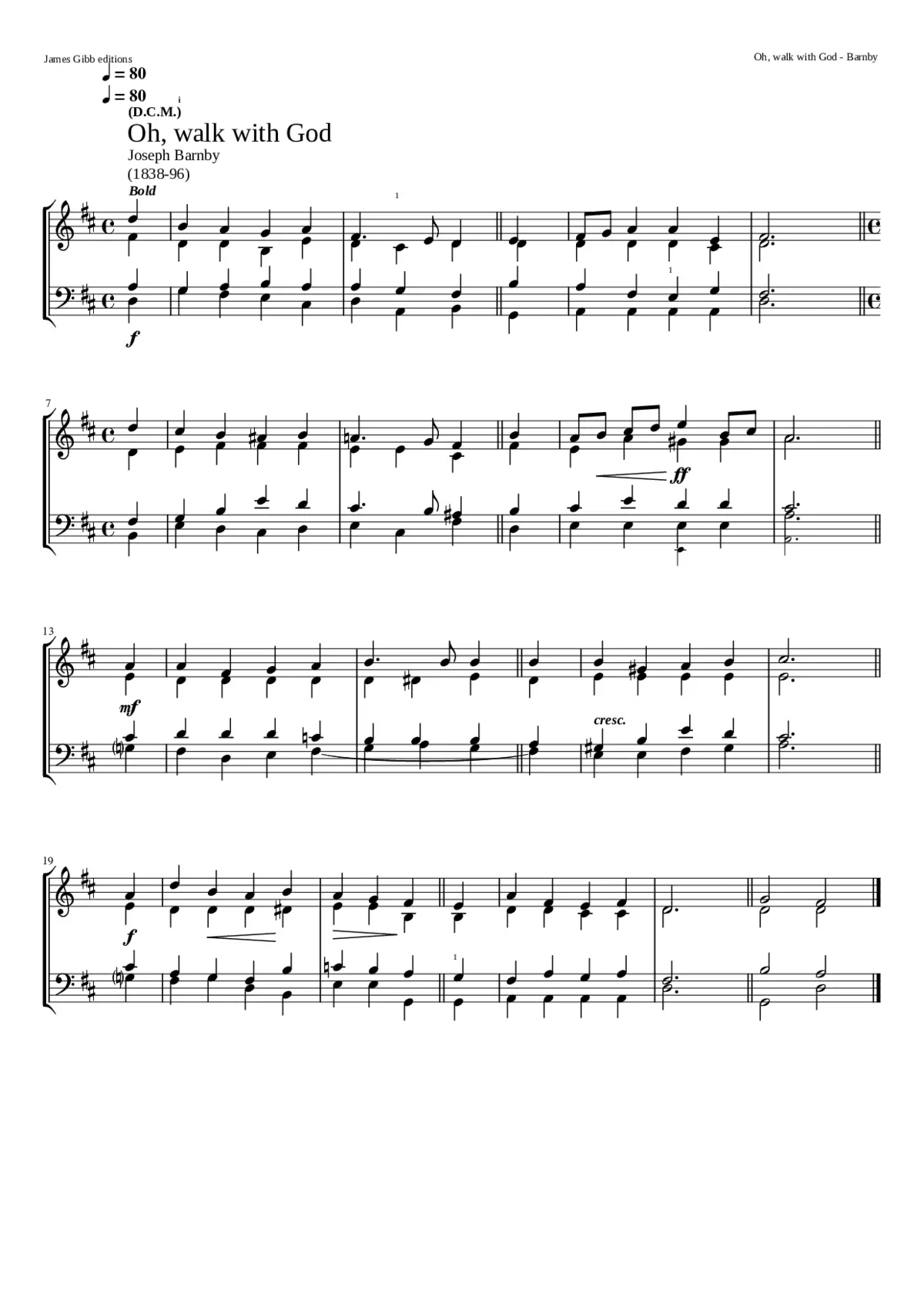 Oh walk with God - Page 1