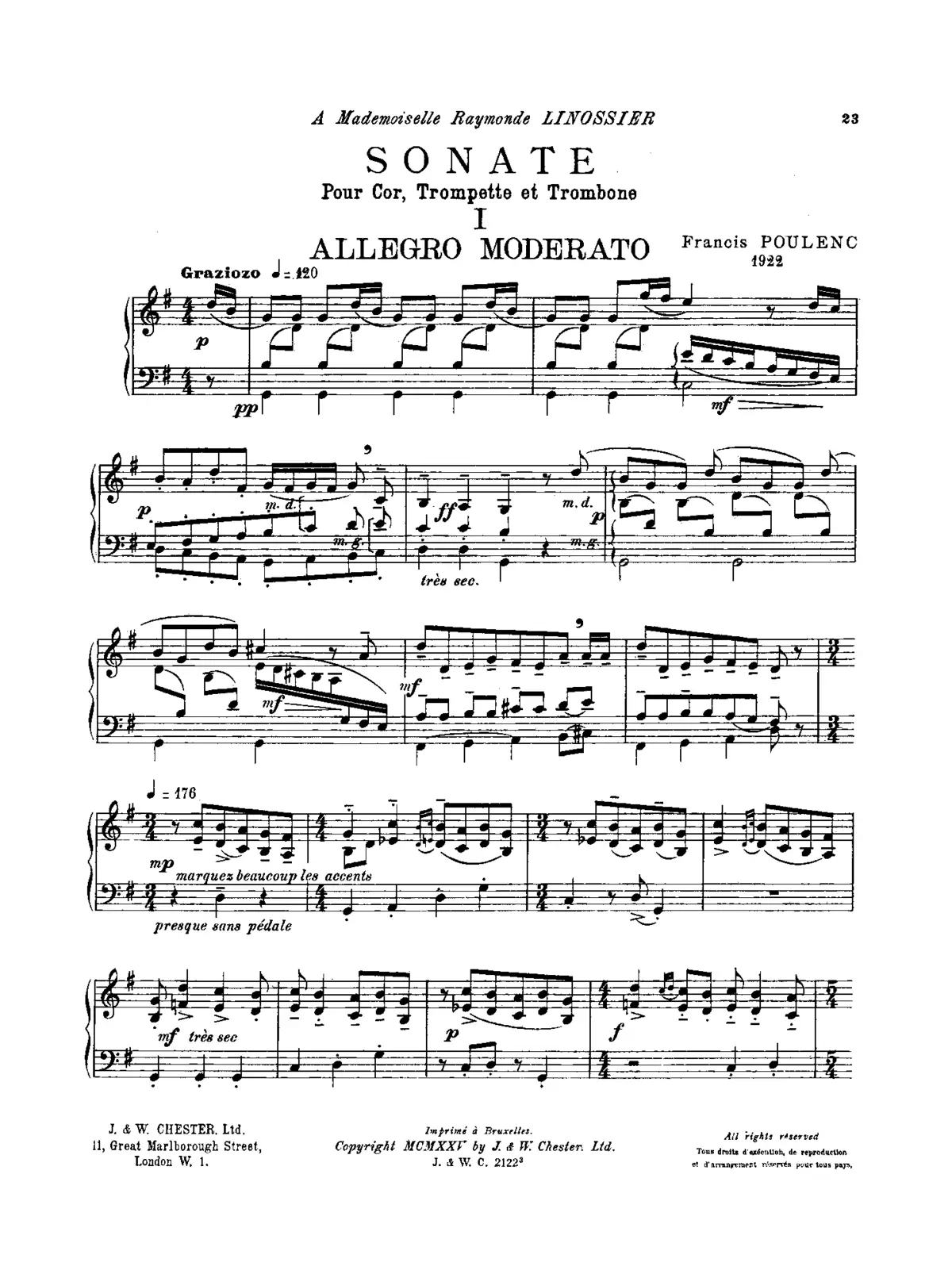 Sonata for Horn, Trumpet and Trombone - Page 1