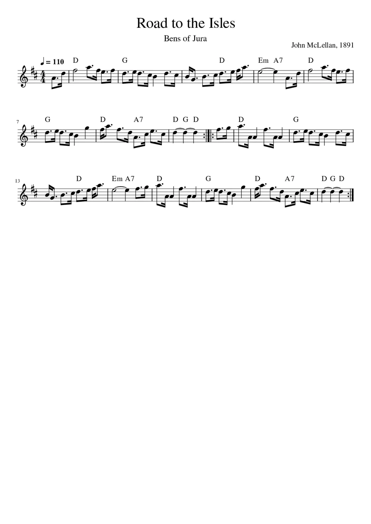 The Road To The Isles - Page 1