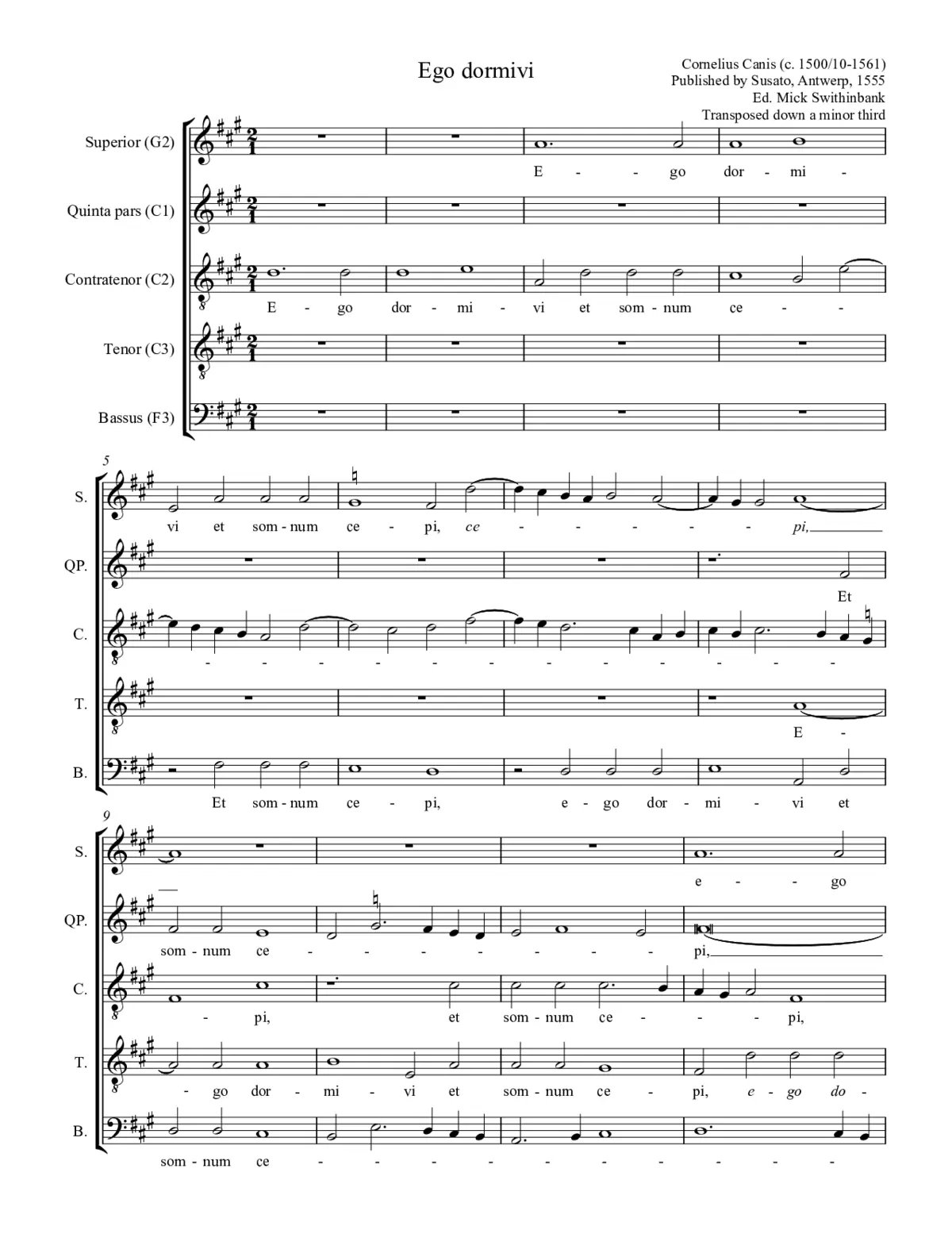Ego dormivi - Page 1