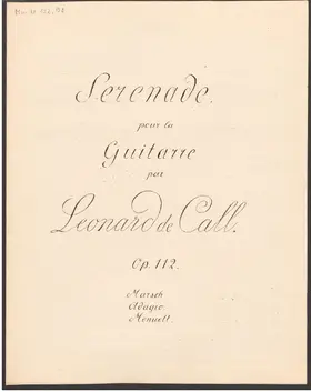 Serenade pour la Guitare