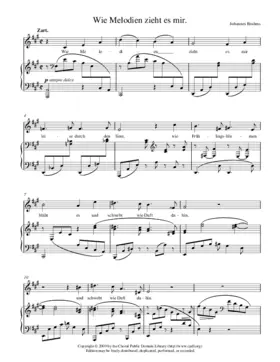 Wie Melodien zieht es mir