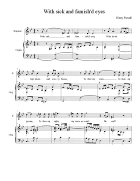 With sick and famish'd eyes