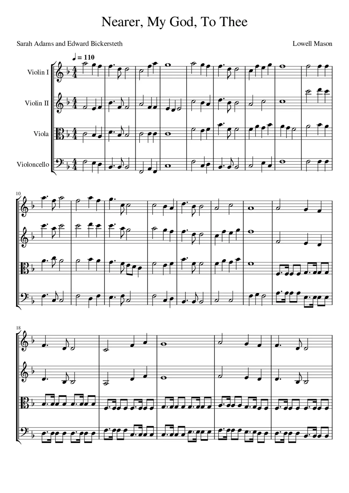 Nearer My God to Thee - Page 1