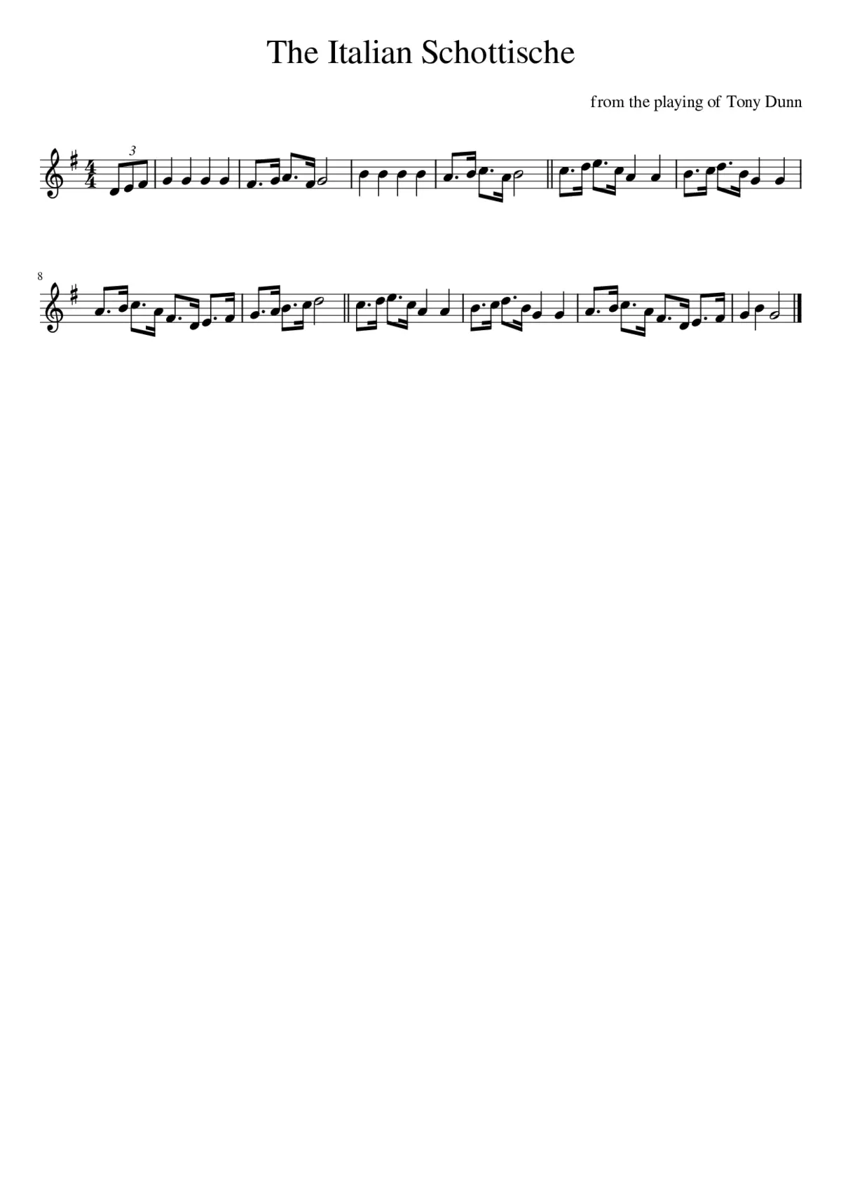 The Italian Schottische - Page 1