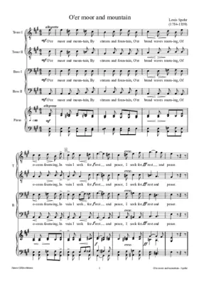 O'er moor and mountain