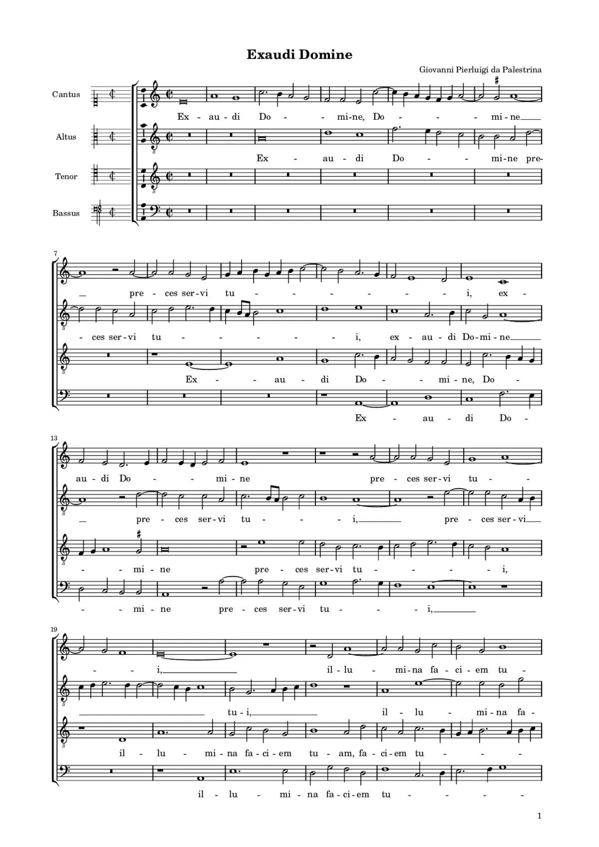 Exaudi Domine preces servi tui - Page 1