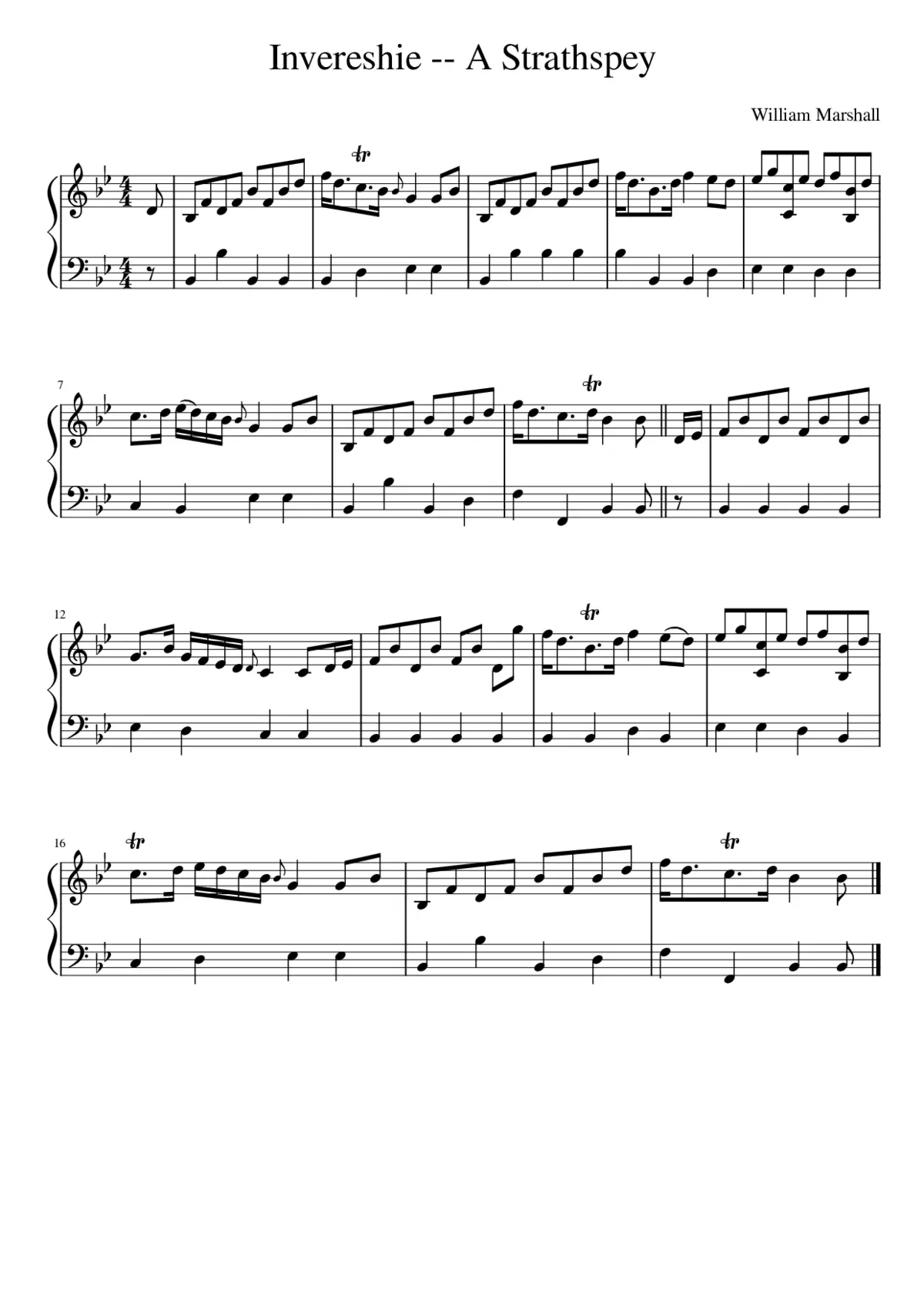 Invereshie -- A Strathspey - Page 1