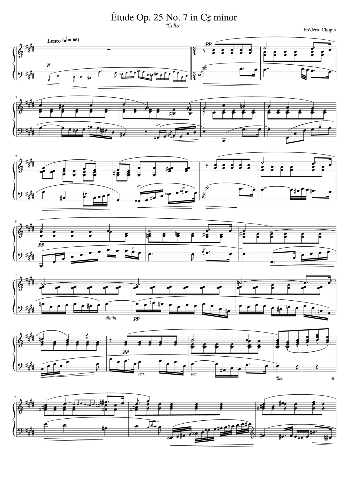 Études Op.25 - Page 1