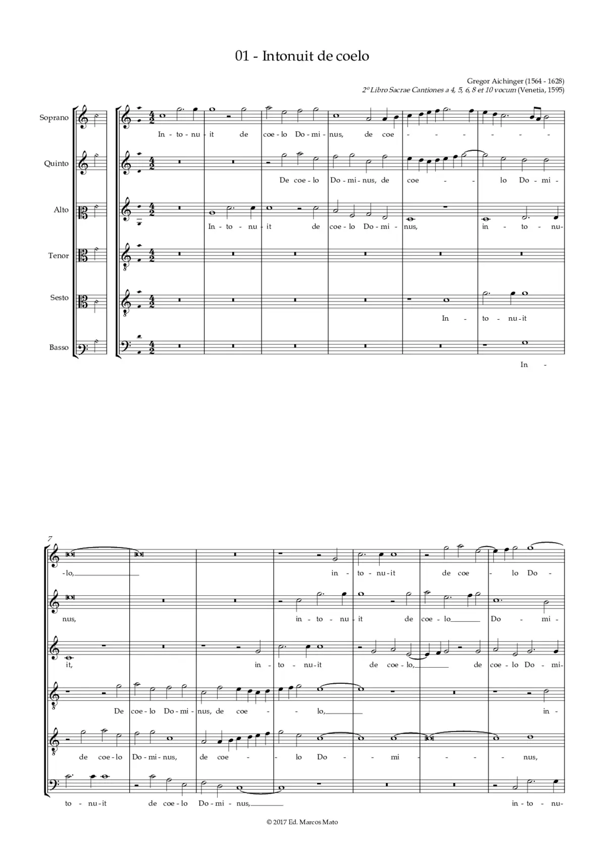Intonuit de coelo - Page 1