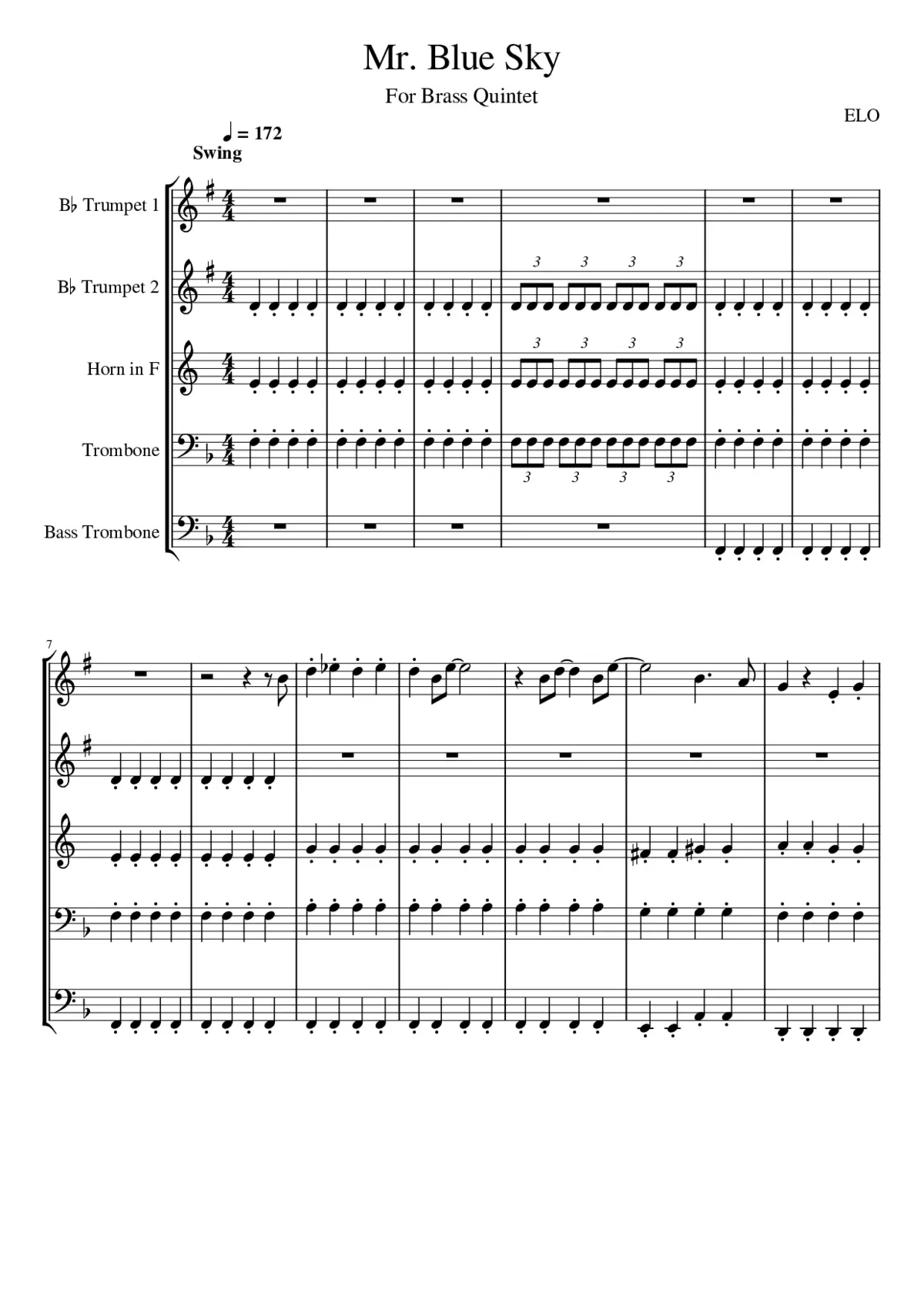 Mr. Blue Sky - Page 1