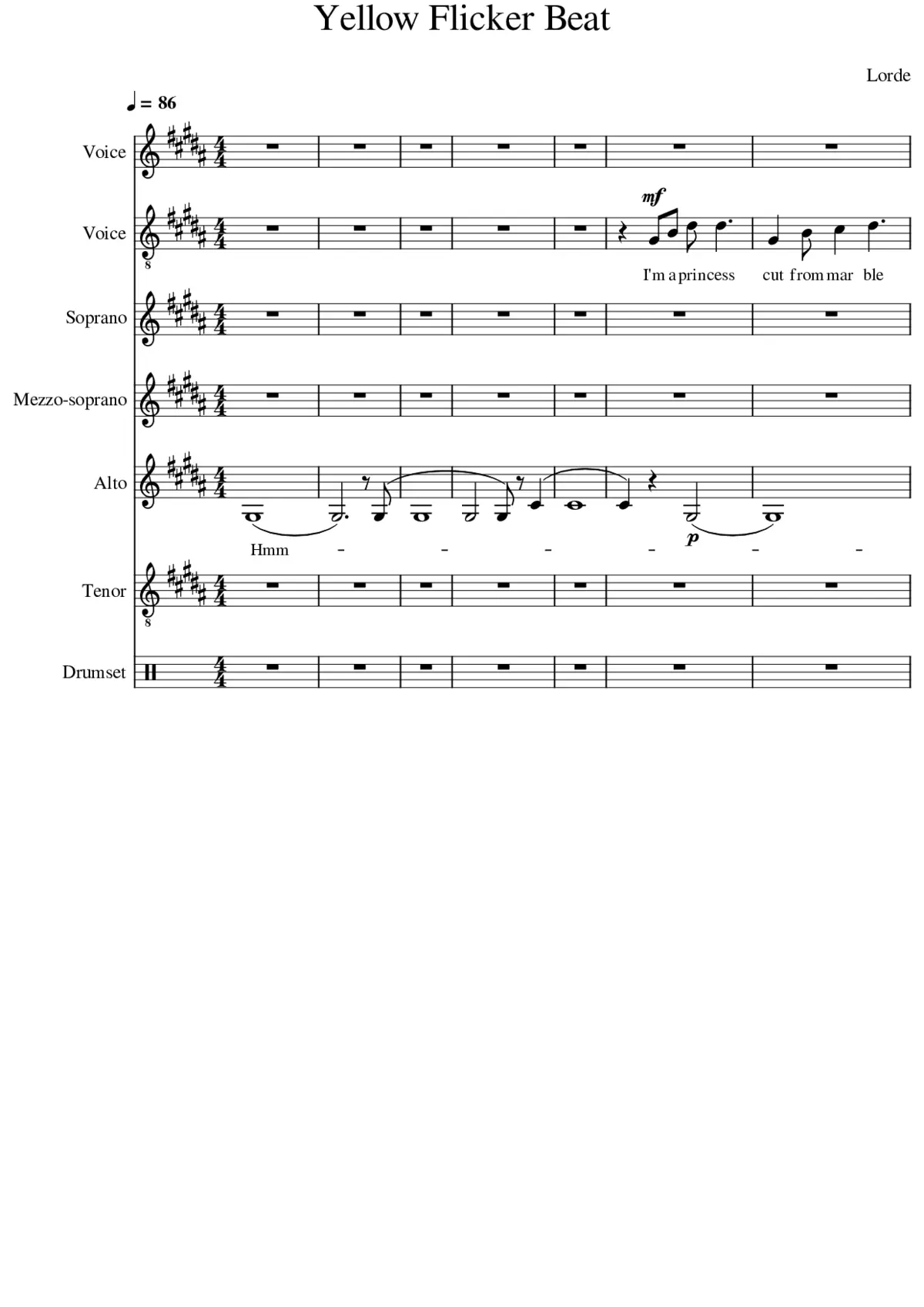 yellow flicker beat - Page 1