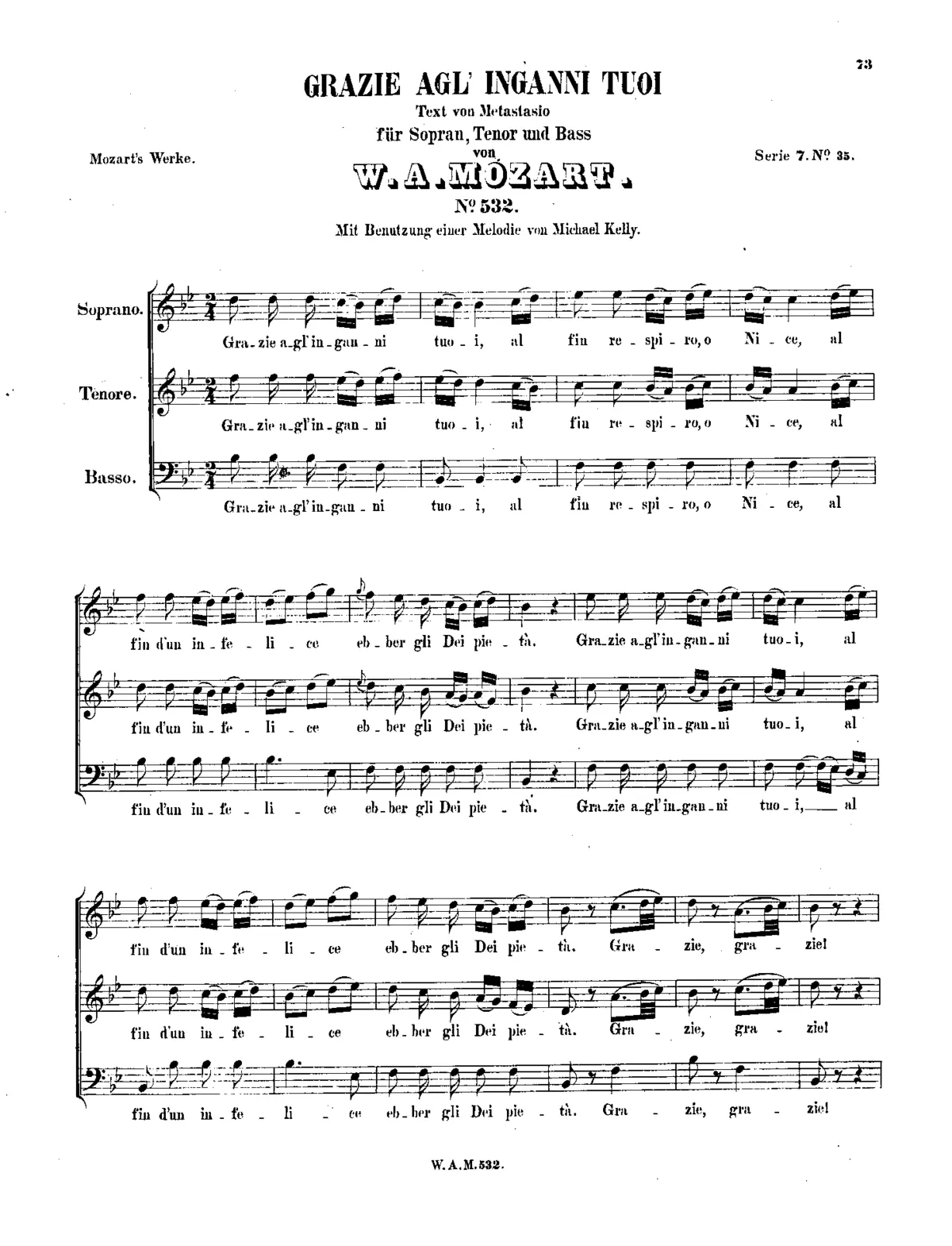 Grazie agl'inganni tuoi - Page 1