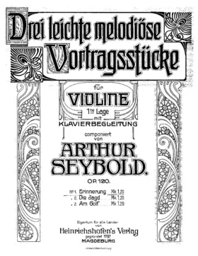 3 Leichte melodiöse Vortragsstücke