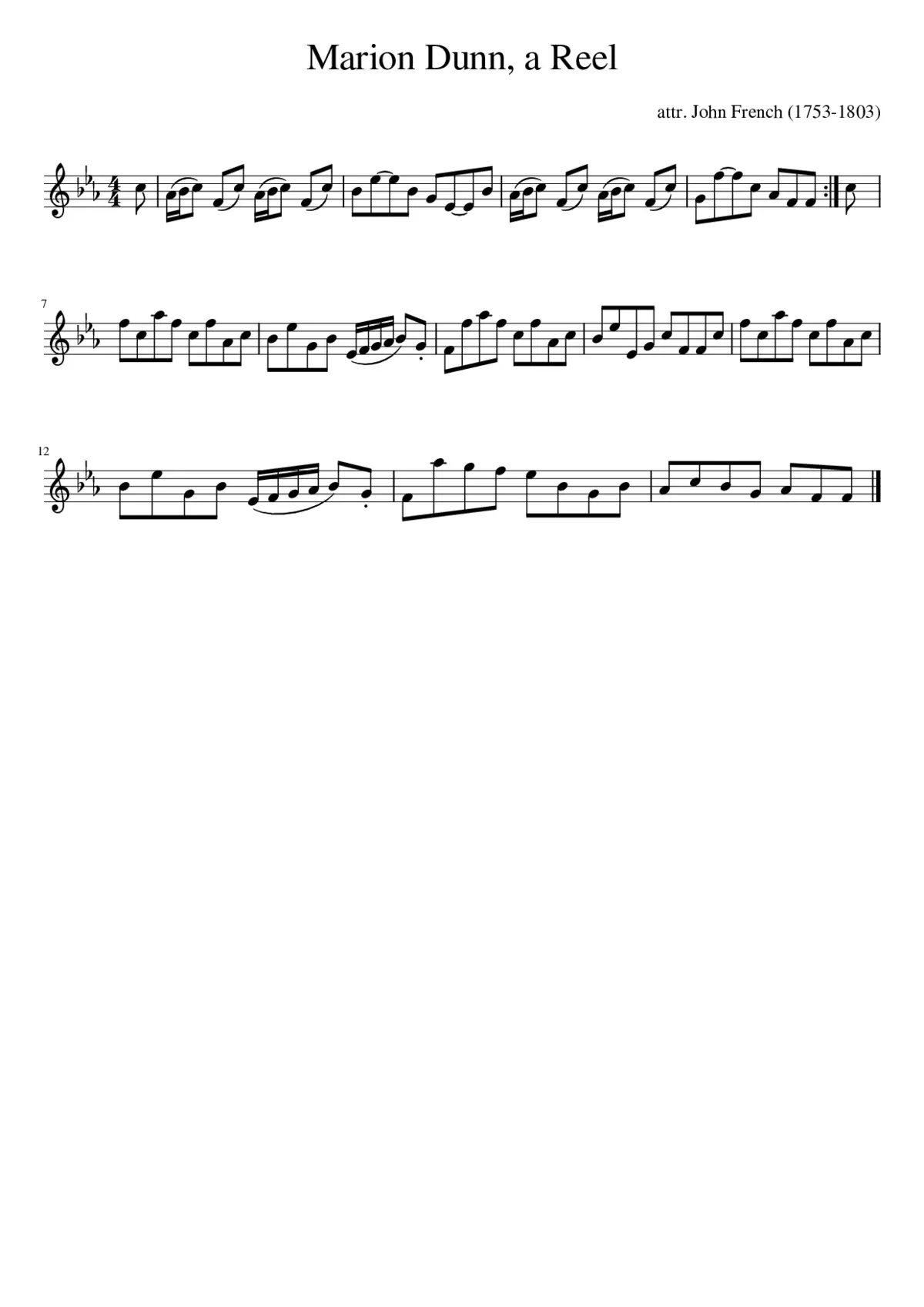 Marion Dunn a Reel - Page 1