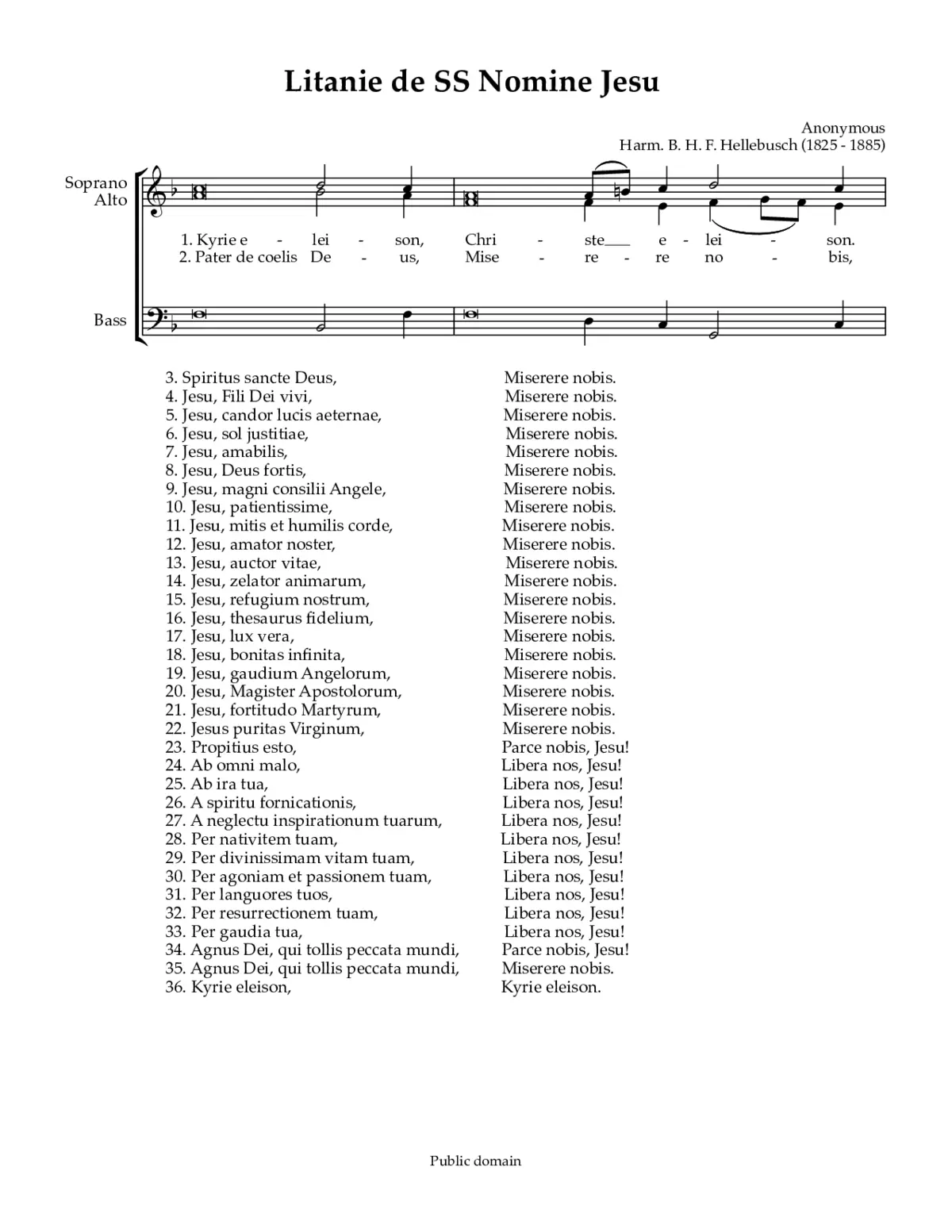 Litanie de SS Nomine Jesu 2 - Page 1