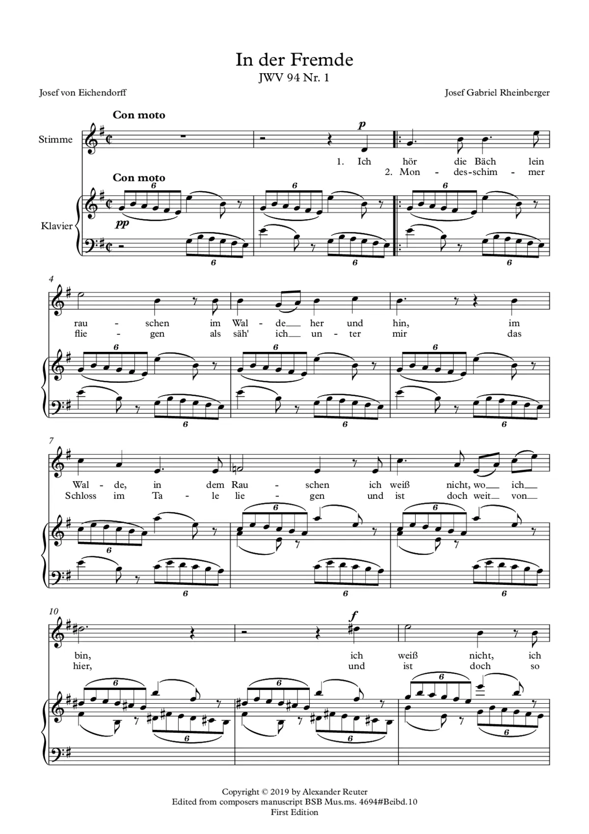 2 Lieder - Page 1