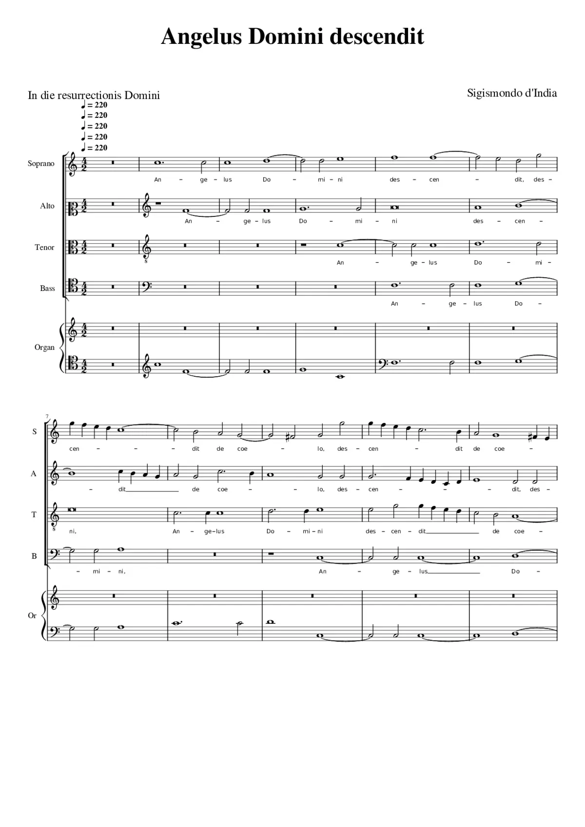 Angelus Domini descendit - Page 1