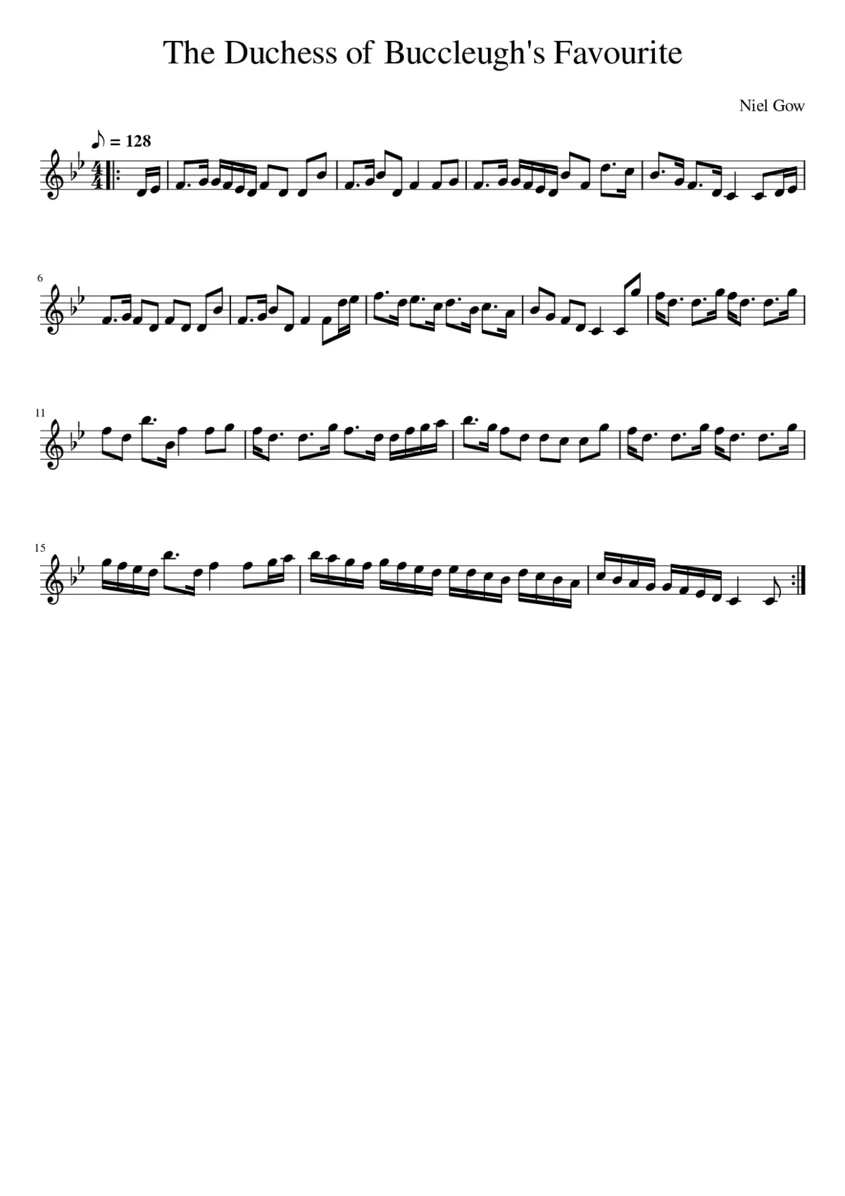 The Duchess of Buccleugh's Favourite - Page 1