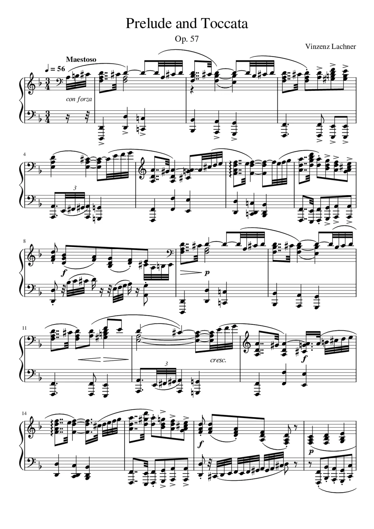 Prelude and Toccata - Page 1
