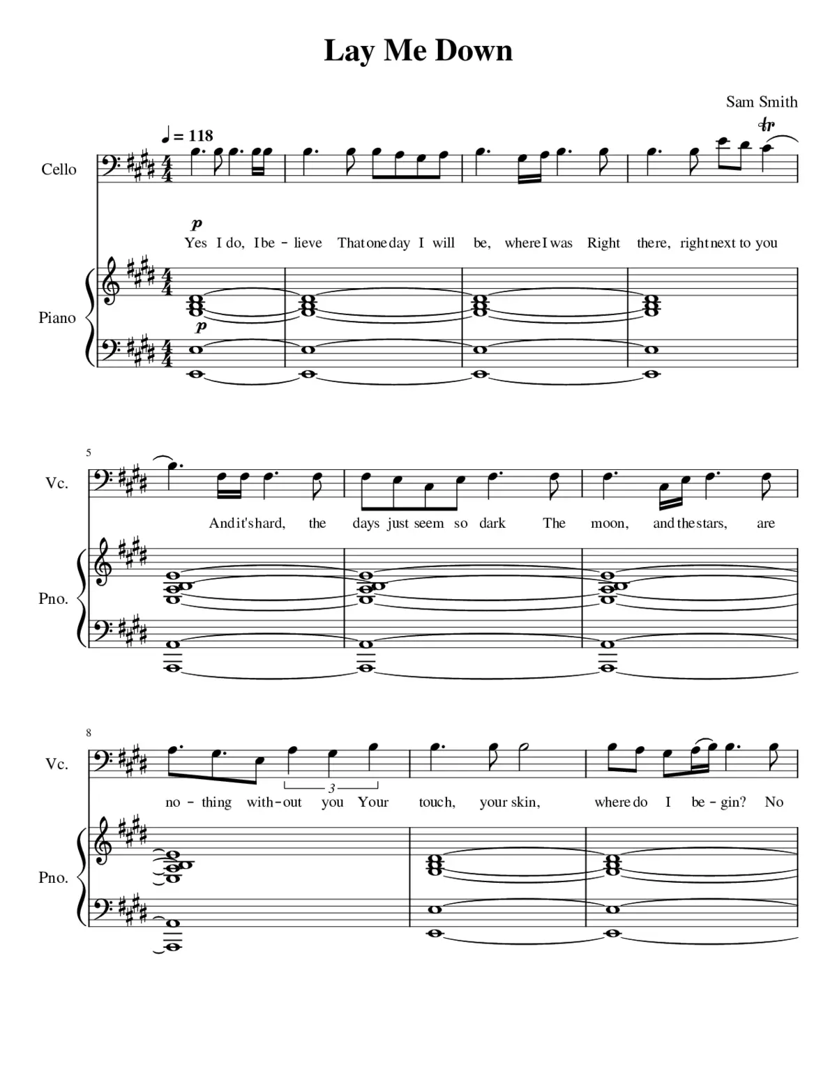 lay me down - Page 1