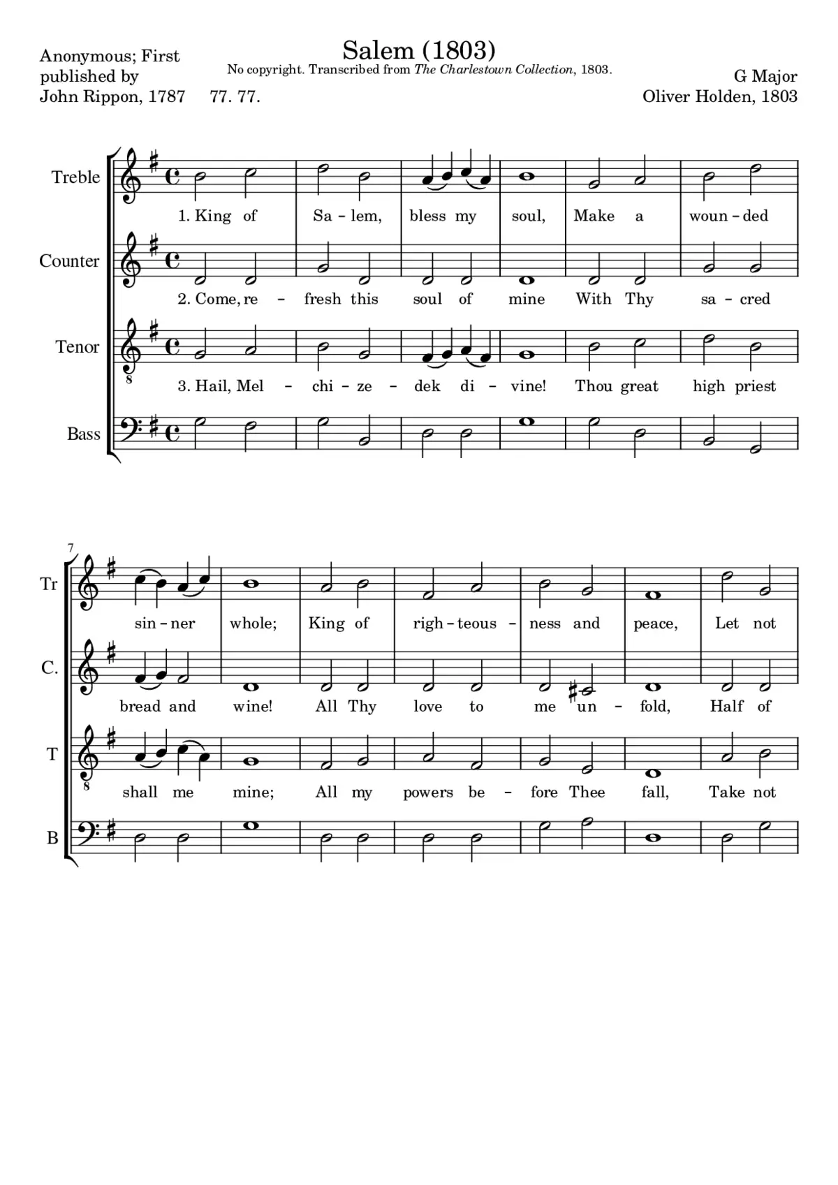 Salem (1803) - Page 1