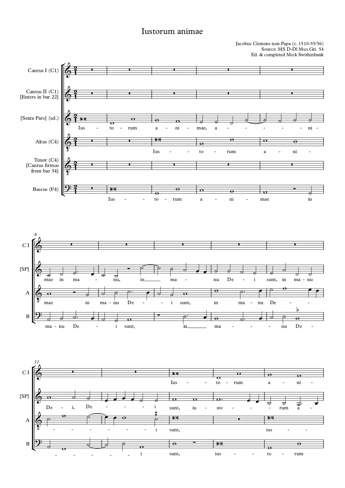 Iustorum animae - Page 1