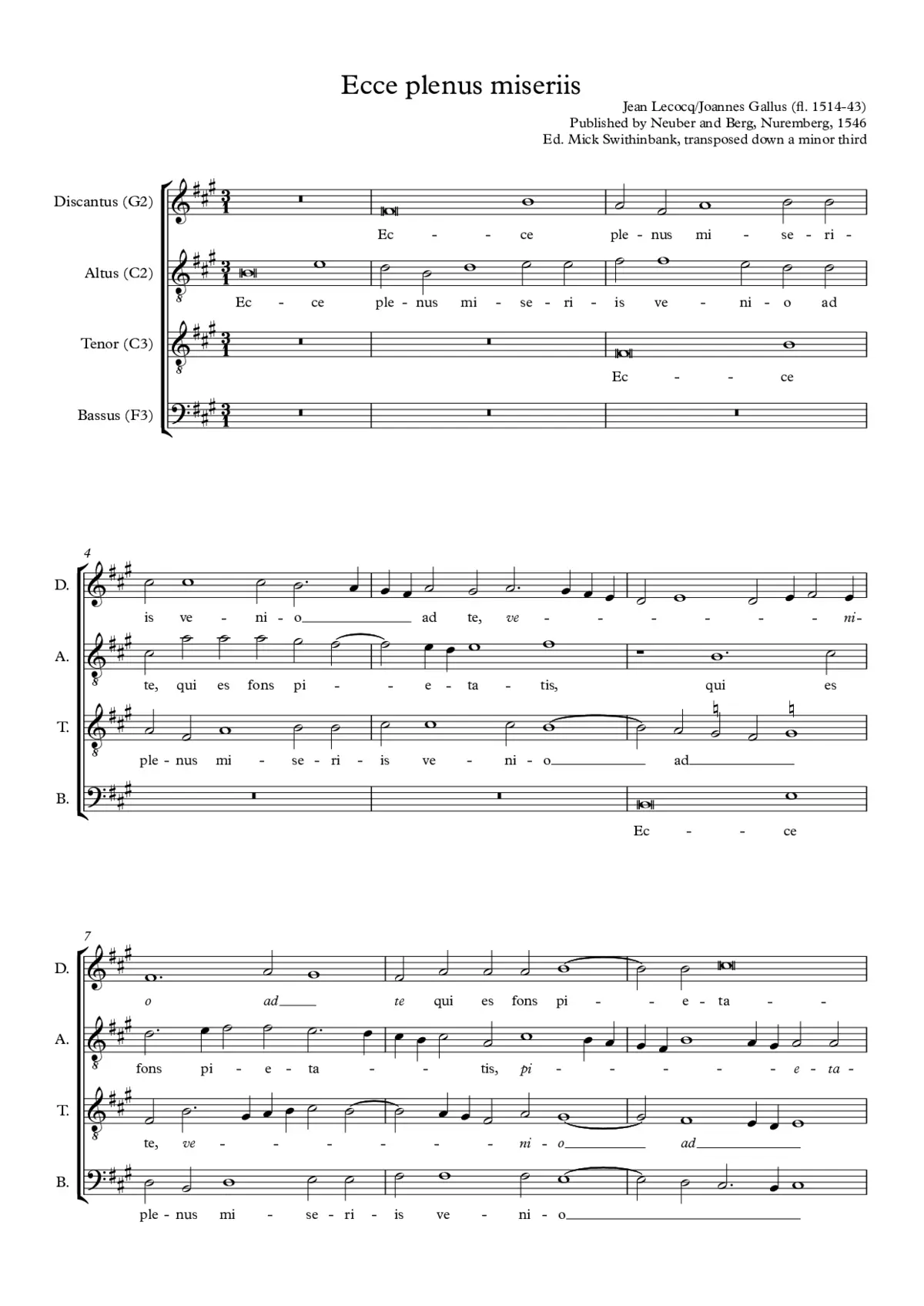 Ecce plenus miseriis - Page 1