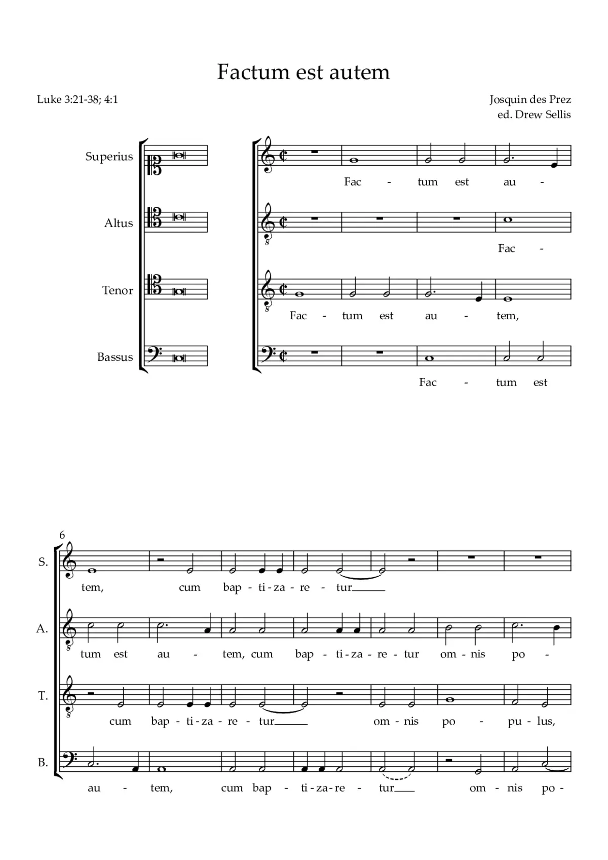 Factum est autem - Page 1