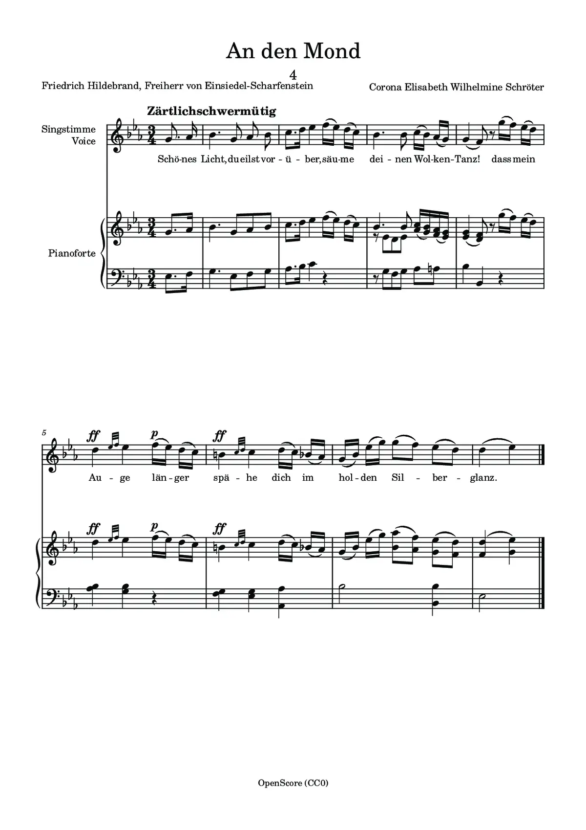 An den Mond - Page 1