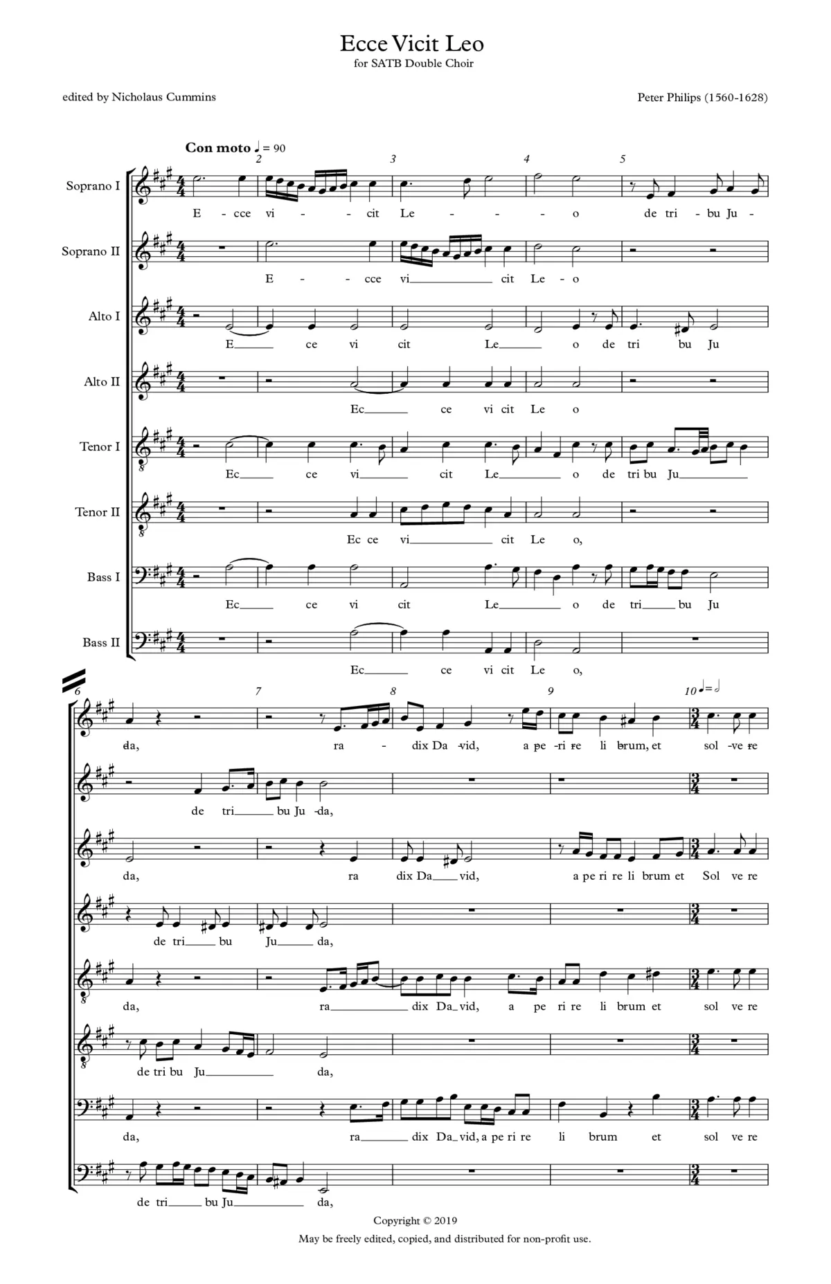 Ecce vicit Leo - Page 1