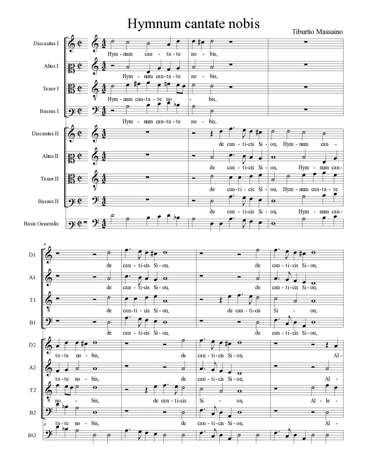 Hymnum cantate nobis - Page 1