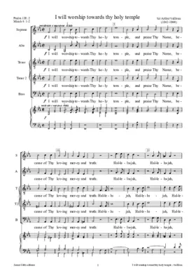 I will worship towards thy holy temple