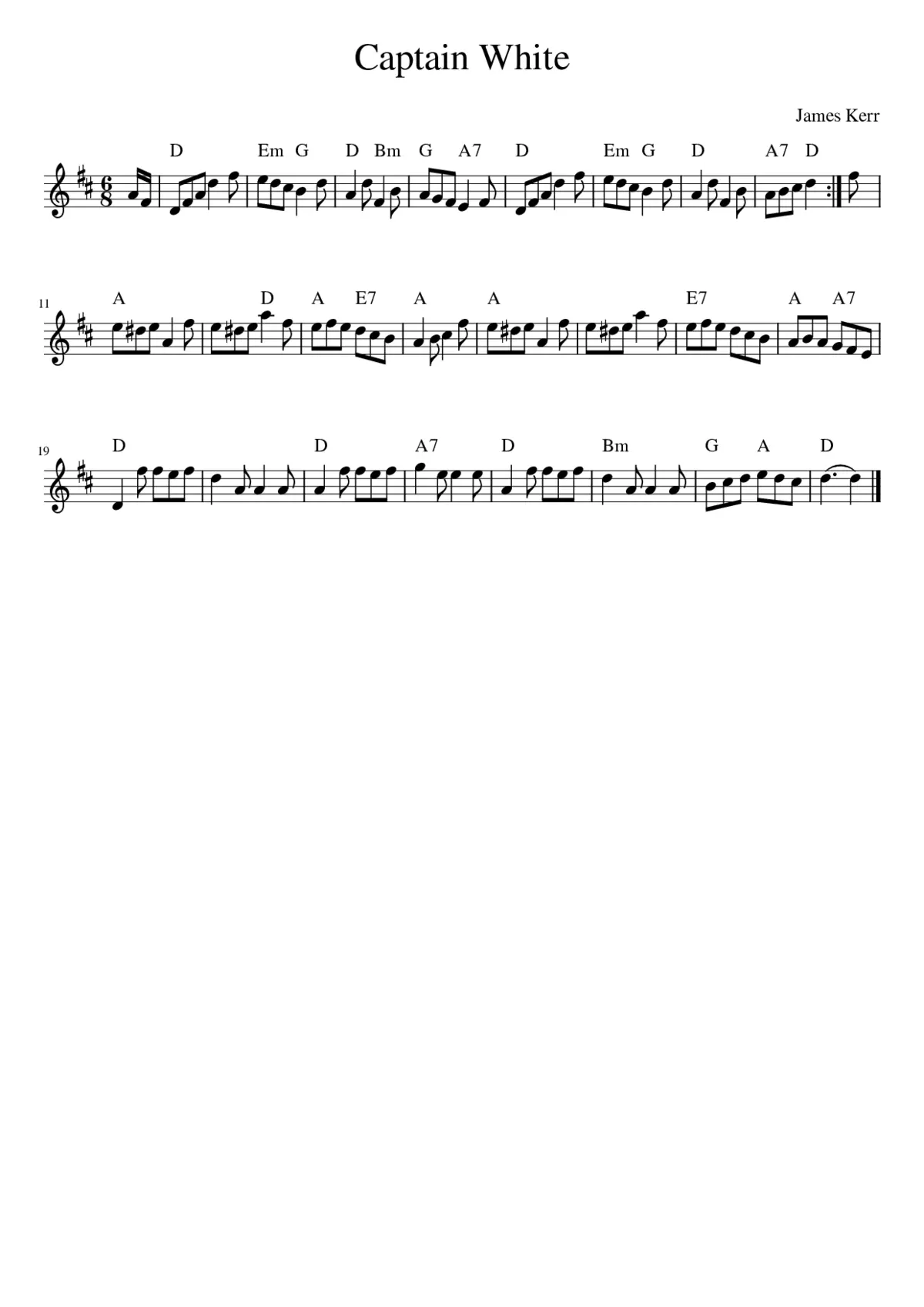 Captain White - Page 1