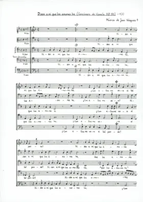 Dizen a mi que los amores he